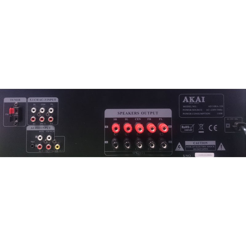 AKAI AS110RA-320BT Ραδιοενισχυτής με Bluetooth/USB και καραόκε – 90W AKAI AS110RA-320BT Ραδιοενισχυτής με Bluetooth/USB και καραόκε – 90W
